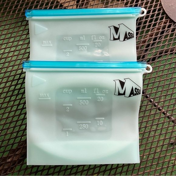 BRAND NEW 8 Resealable Re-usable Multi-size Silicon Storage Bags! - Picture 2 of 16